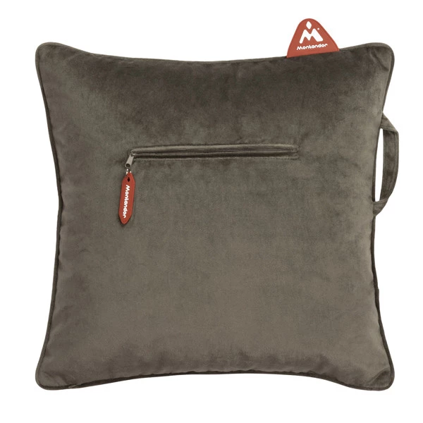 Cuscino Riscaldante - 45 x 45 cm - velluto - marrone - Montandor