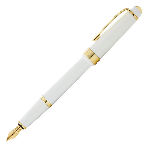 Penna stilografica Bailey Light - punta M - fusto bianco/oro - Cross