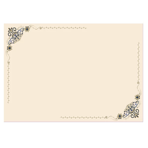 Diplomi - stampa offset volute - A4 - 120 gr - avorio - Sadoch - conf. 10 pezzi