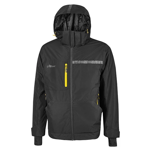 Giacca Wink - idrorepellente - taglia XXXL - nero/giallo - U-Power