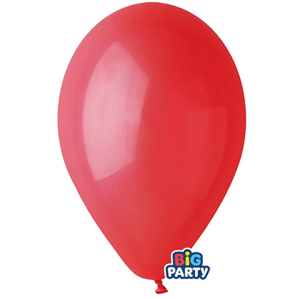 Palloncino - diametro 30 cm - lattice - rosso - conf. 10 pezzi