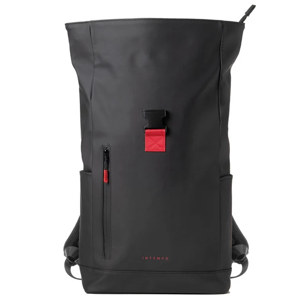 Zaino Roll-top Drop2Go - 30 x 42 x 14 cm - gomma - nero - In Tempo