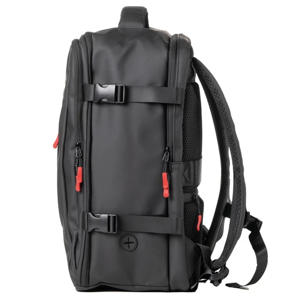 Zaino Cabin Bag Drop2Go - 25 x 20 x 40 cm - gomma - nero - In Tempo