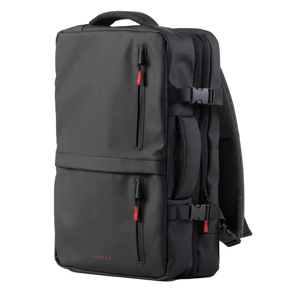 Zaino Travel Backpack Drop2Go - 30 x 15 x 45 cm - gomma - nero - In Tempo