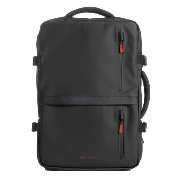 Zaino Travel Backpack Drop2Go - 30 x 15 x 45 cm - gomma - nero - In Tempo