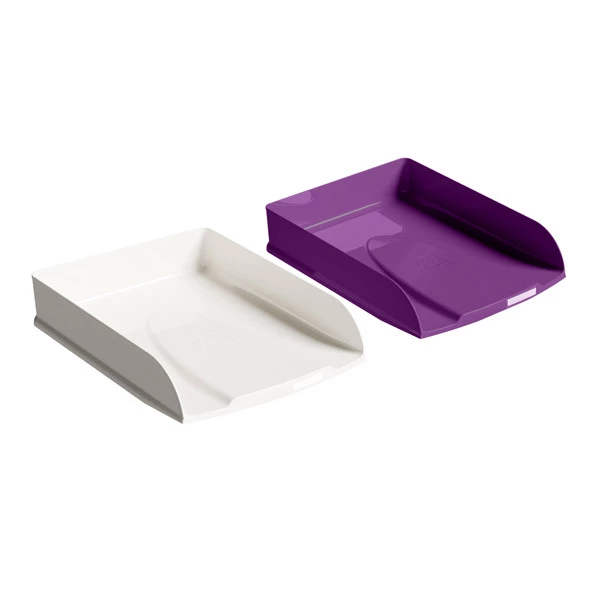 Set 4 vaschette portacorrispondenza Combo - linea Titane - 34,6 x 25,5 x 6,5cm - colori assortiti - Exacompta