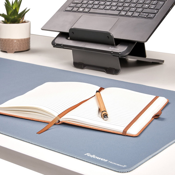 Sottomano da scrivania Breyta - 40 x 80cm - Blu marino - Fellowes