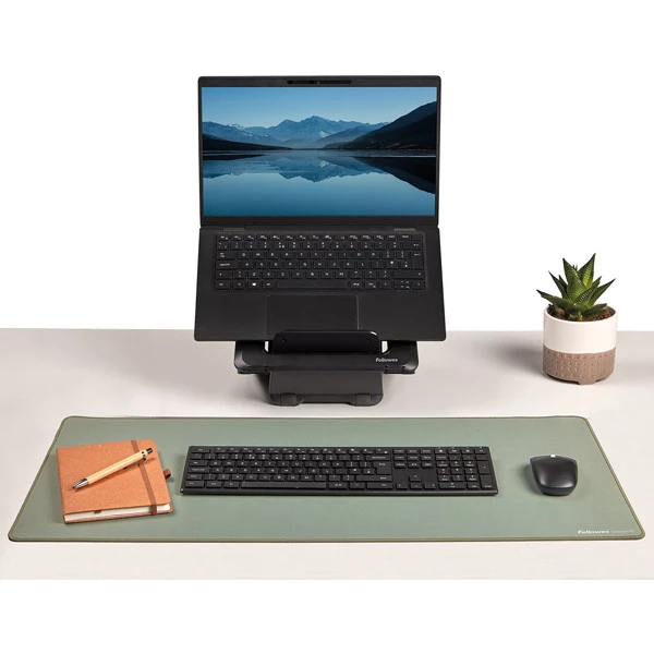 Sottomano da scrivania Breyta - 40 x 80cm - verde salvia - Fellowes