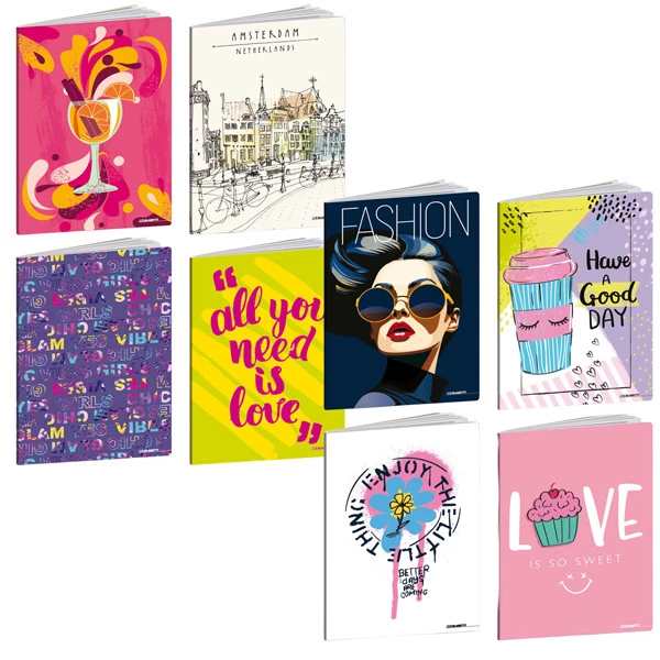 Maxiquaderno Teen Girl - A4 - 1 rigo c/margine - 20+1 fogli - 80 gr - Blasetti