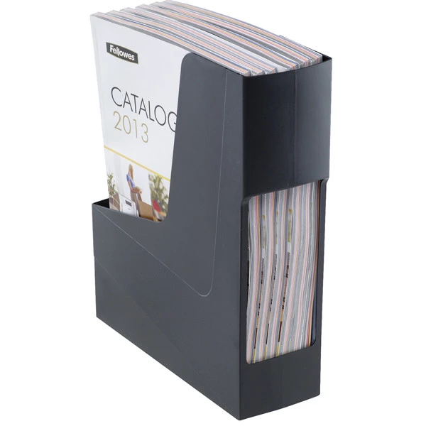 Portariviste Green2desk - in PS riciclato - 30 x 25,8 cm - dorso 9 cm - nero - Fellowes