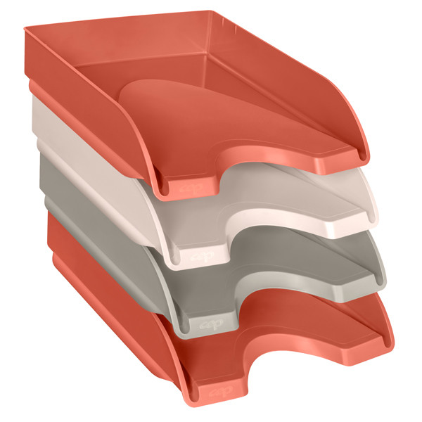 Vaschette portacorrispondenza Terra nova - 34,8 × 25,7 × 24,5 cm - colori assortiti - Cep - set 4pz