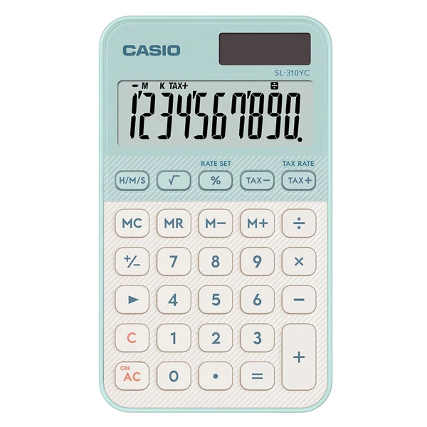 Calcolatrice tascabile SL-310YC - 10 cifre - verde - Casio