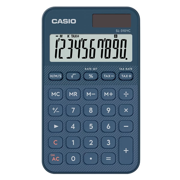 Calcolatrice tascabile SL-310UC - 10 cifre - blu - Casio