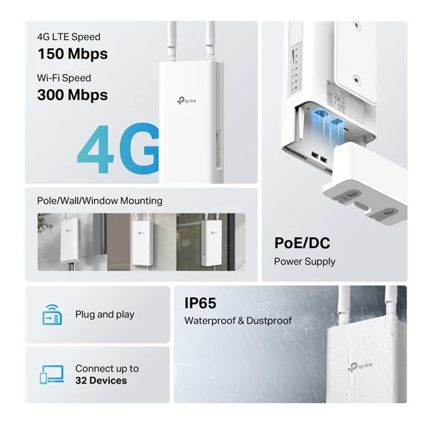 Router - 4G Wi-Fi 300Mbps - Tp-Link