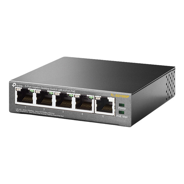 Switch - Desktop 5 Porte Gigabit - 4 porte PoE - Tp-Link