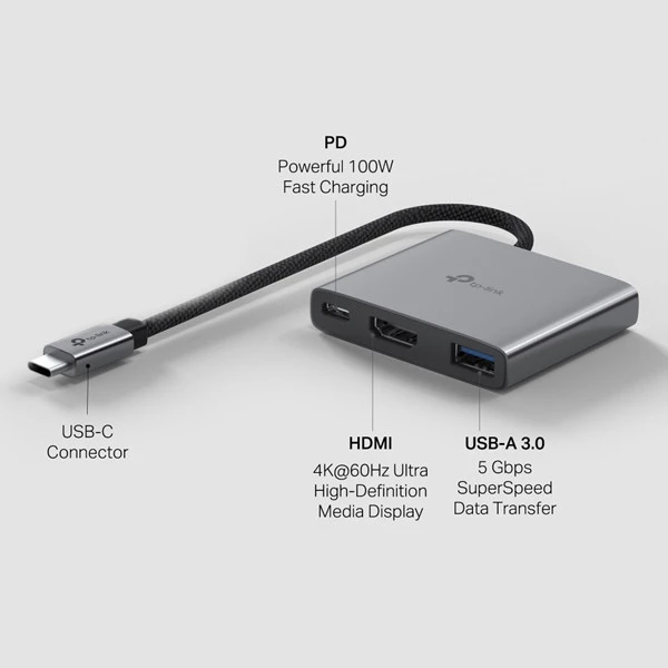 Hub USB Type-C con 3 porte - Tp-Link