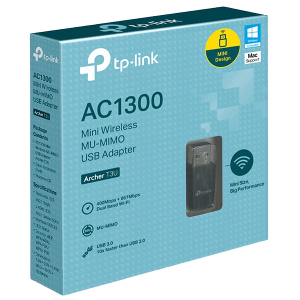 Scheda di rete wireless - USB AC1300 MU-MIMO - Tp-Link