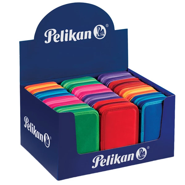 Astuccio 3 Zip Bicolors - 13 x 20 x7,5 cm - colori assortiti - Pelikan