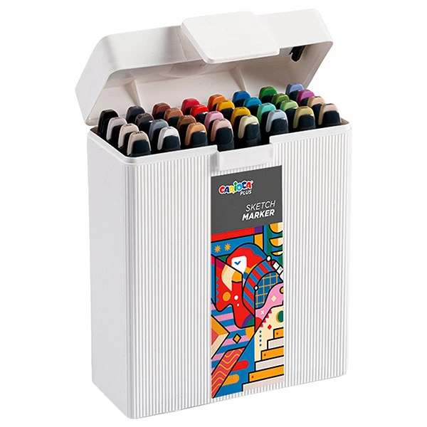 Marcatore Sketch marker - colori assortiti - Carioca Plus - conf. 32 pezzi