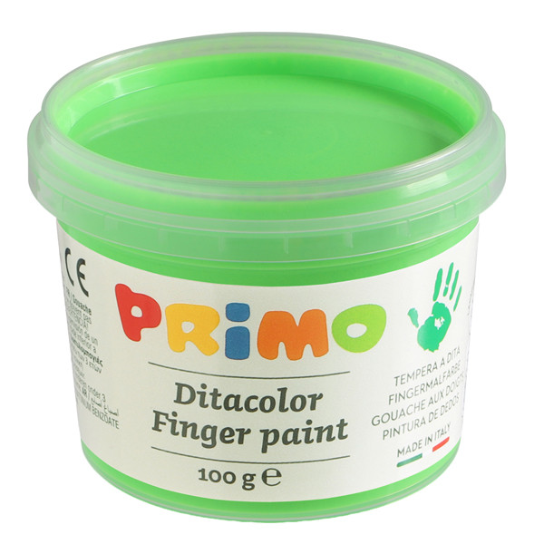 Ditacolor colori a dita - 100ml - c/pennello - valigetta 6 colori fluo - Primo
