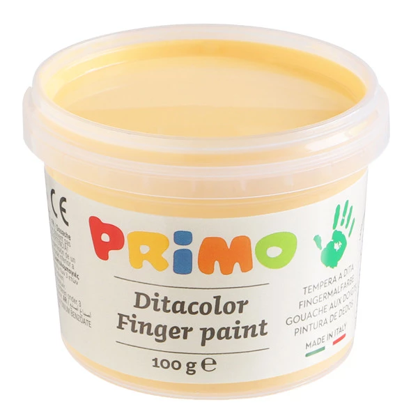 Ditacolor colori a dita - 100ml - c/pennello - valigetta 6 colori pastello - Primo
