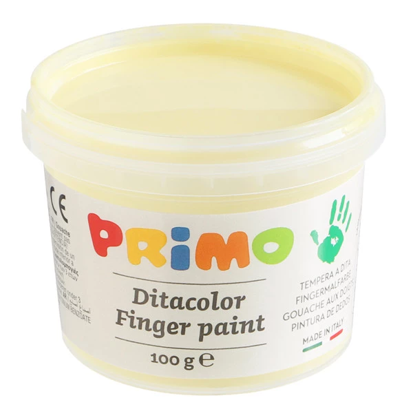 Ditacolor colori a dita - 100ml - c/pennello - valigetta 6 colori pastello - Primo
