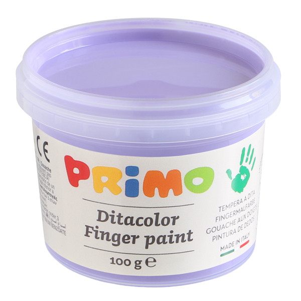 Ditacolor colori a dita - 100ml - c/pennello - valigetta 6 colori pastello - Primo