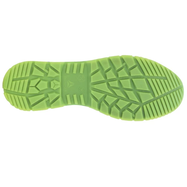 Calzatura di sicurezza MARATONA S1PS SR - numero 38 - maglia/poliuretano - nero/giallo - Deltaplus