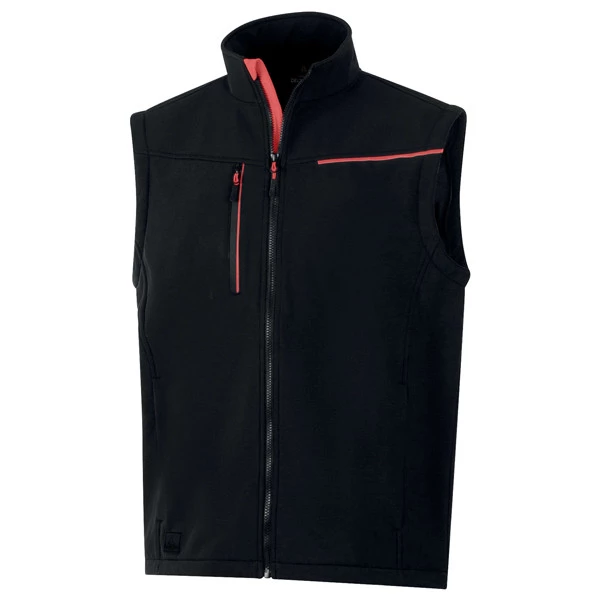 Giacca Softshell 2 in 1 Soccia - taglia XXL - nero/rosso - Deltaplus