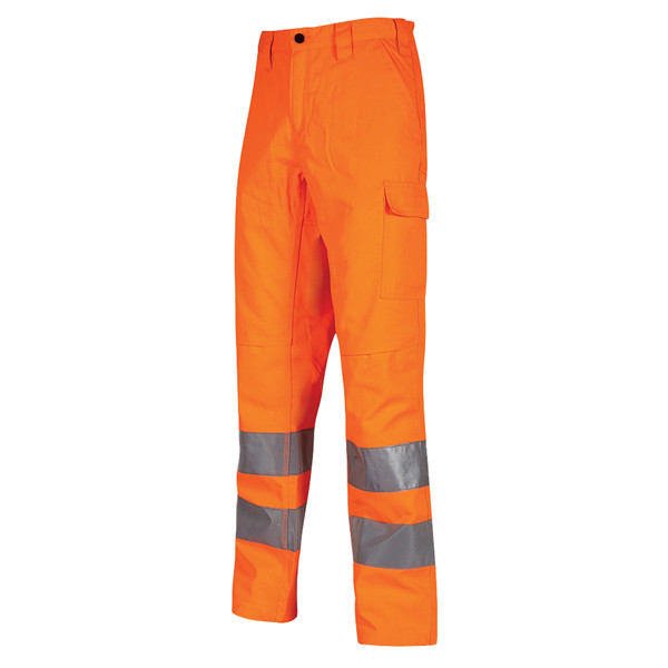 Pantaloni alta visibilit&agrave; Vega - taglia XL - arancio fluo - U-Power