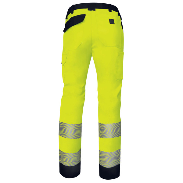 Pantalone multitasche alta visibilit&agrave; M2PA3S - taglia XL - giallo fluo - Deltaplus