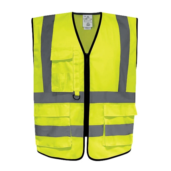 Gilet alta visibilità GILPOCK - poliestere riciclato - taglia XXL - giallo fluo - Deltaplus