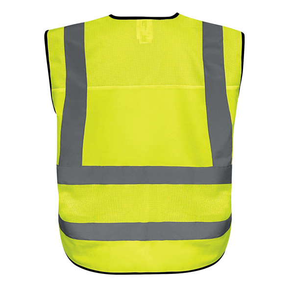 Gilet alta visibilit&agrave; GILPOCK - poliestere riciclato - taglia XXL - giallo fluo - Deltaplus