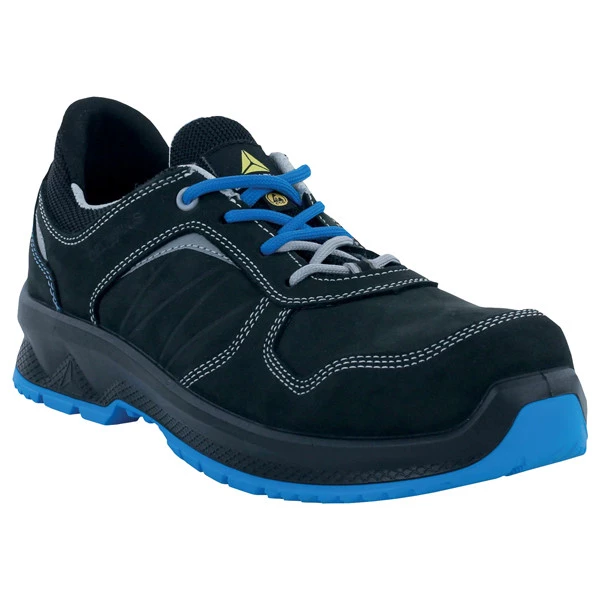Calzatura di sicurezza Rossi S3S SR - numero 37 - nero/blu - Deltaplus