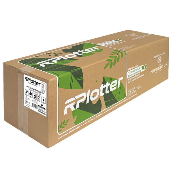 Carta plotter - 914mm x 50mt - 90 gr - inkjet/laser - bianco - Navigator