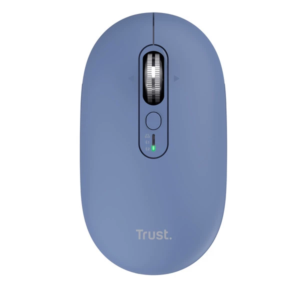 Mouse - ultrasottile - wireless - ricaricabile - Blu - Trust