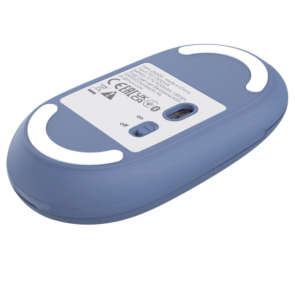 Mouse - ultrasottile - wireless - ricaricabile - Blu - Trust