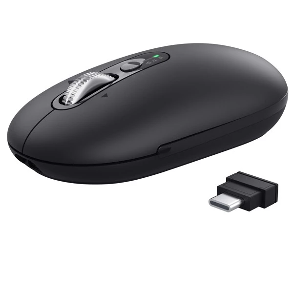 Mouse - ultrasottile - wireless - ricaricabile - Nero - Trust