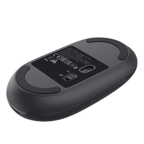 Mouse - ultrasottile - wireless - ricaricabile - Nero - Trust