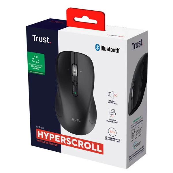 Mouse - wireless - Ferro - Nero - Trust