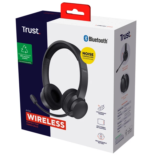 Cuffie - wireless ECO - Nero - Trust
