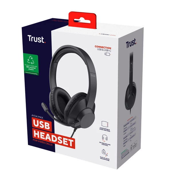 Cuffie - USB - AYDA MAX ECO - Trust