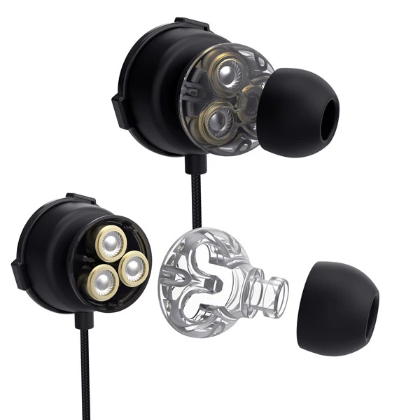 Auricolari - doppio microfono staccabile - Nero - Trust