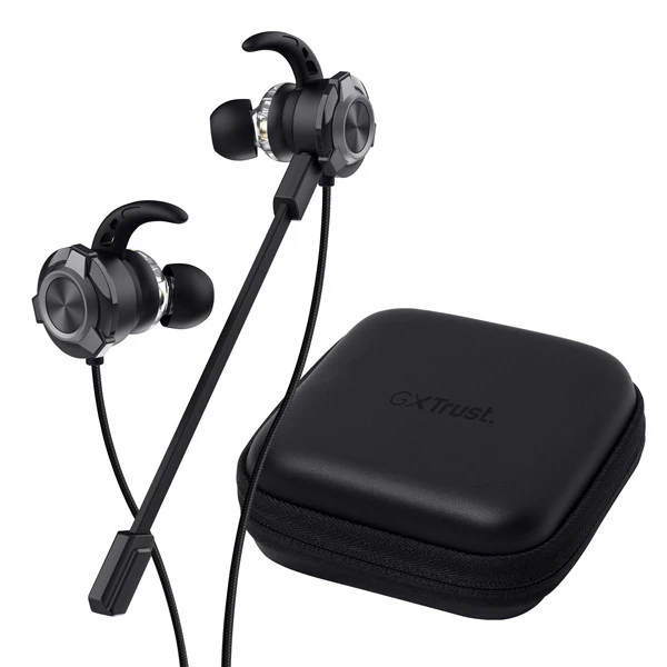 Auricolari - doppio microfono staccabile - Nero - Trust