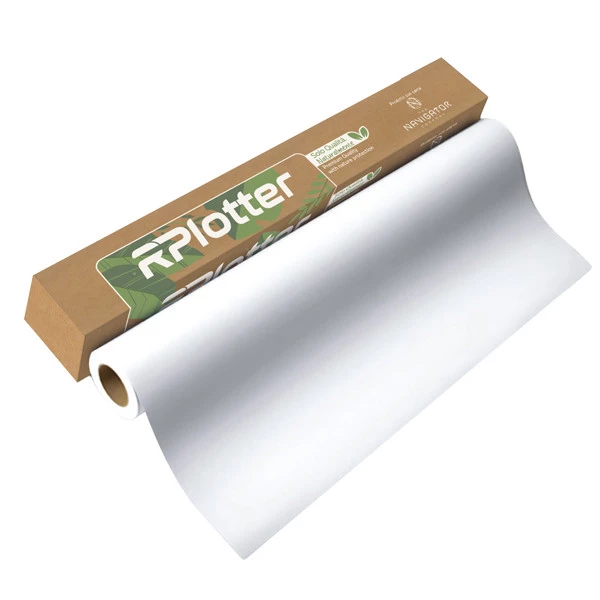 Carta plotter - 914mm x 50mt - 80 gr - inkjet/laser - bianco - Navigator