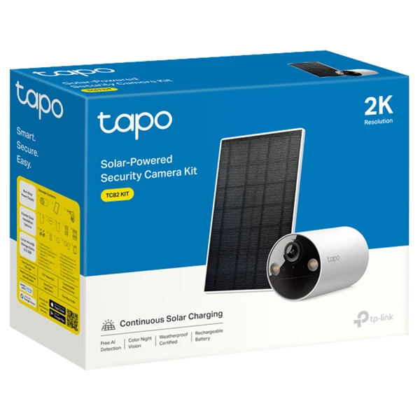 Telecamera TC82K - Wi-Fi 2K - con pannello ad energia solare - Tp-Link