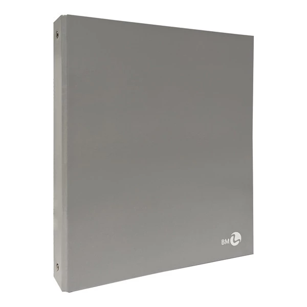Raccoglitore ad anelli - 27 x 32 cm - Ø 30 mm - grigio chiaro - BM