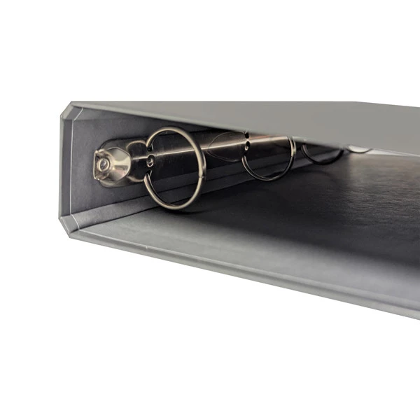 Raccoglitore ad anelli - 27 x 32 cm - &Oslash; 30 mm - grigio chiaro - BM