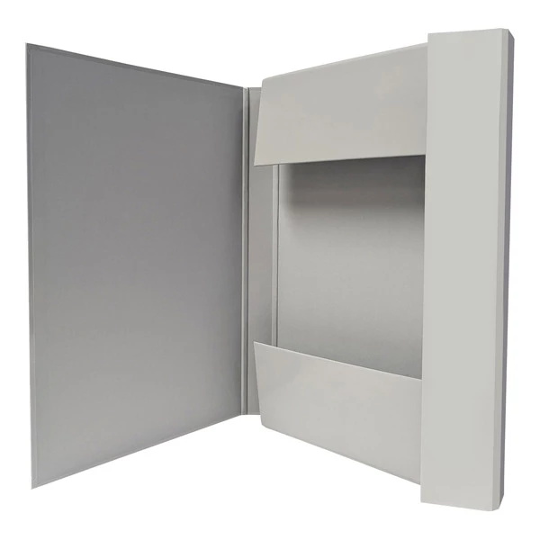 Cartella progetto con elastico - 25 x 34 cm - dorso 3 cm - grigio chiaro - BM