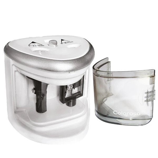 Temperamatite elettrico - 2 fori - bianco - Colorosa